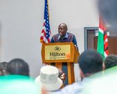 Rigathi Gachagua addressing a Community Public Rally in Baltimore, Maryland