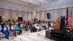 Rigathi Gachagua addressing a Community Public Rally in Baltimore, Maryland