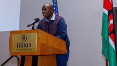 Rigathi Gachagua addressing a Community Public Rally in Baltimore, Maryland