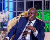 Former Deputy President Rigathi Gachagua during an interview with Yvonne Okwara