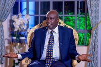 Former Deputy President Rigathi Gachagua during an interview with Yvonne Okwara