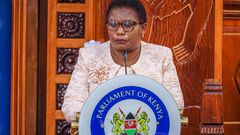 Kawira Mwangaza at the Senate during her impeachment hearing on August 19, 2024