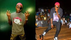 From left to right: Nigerian singer and Afrobeat sensation Ruger and his impersonator Ruger wa Kayole