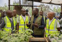President William Ruto when he launched the Climate Resilience Service Program (CRSP) on September 12, 2024 in Korogocho, Nairobi County.