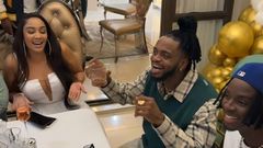 Diamond flies to South Africa, teams up with Zari to make Tiffah's birthday memorable