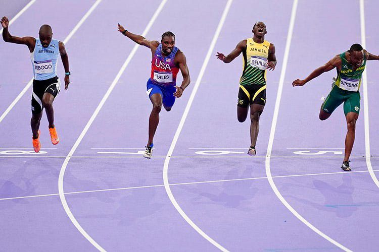 Letsile Tebogo made history at the Paris 2024 Olympics by winning the men's 200m race,