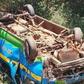 Several rushed to hospital as matatu ferrying passengers overturns along Nairobi-Embu road