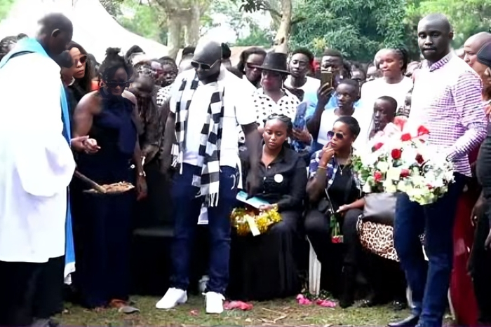 Actress Nyaboke Moraa & Blak Aende bid farewell to daughter Marie in emotional sendoff