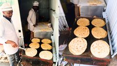 Yusuf Hassan's chapati vending business in Zimmerman