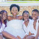 Akothee with her three daughters Fancy Makadia, Vesha Okello and Rue Baby