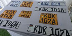 New number plates with hidden securtity features