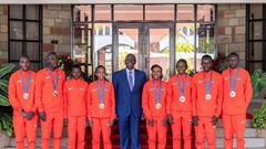 President William Ruto honoured Kenya's 2024 Olympic medallists with substantial cash prizes during a ceremony held at Eldoret State Lodge on Thursday.