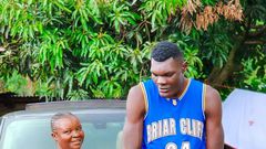 Bradley Marongo unites with his mum in Vihiga county on September 21