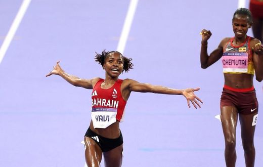 Winfred Yavi won the gold medal in the women's 3000m steeplechase in the 2024 Paris Olympics