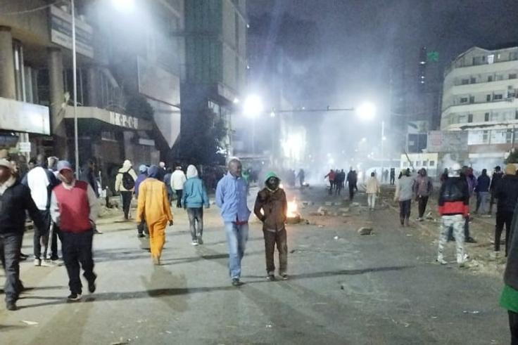 Wakulima Traders block roads leading to Nairobi CBD in early morning protest