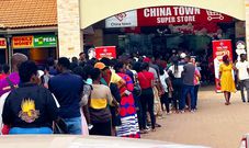 Newly opened China Town supermarket in Uganda