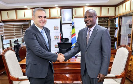 Treasury CS John Mbadi with IMF Representative in Kenya Selim Cakir on August 14, 2024