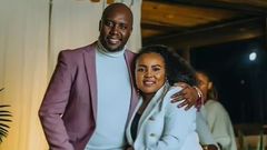 Dennis Okari with his wife Joy Naomi
