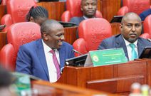 National Assembly Majority Leader Kimani Ichungwah an Suna East MP Junet Mohamed