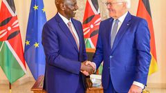 President William Ruto with German President Frank-Walter Steinmeier