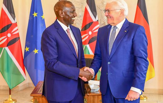 President William Ruto with German President Frank-Walter Steinmeier