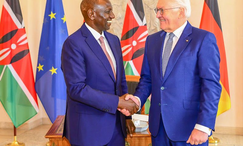 President William Ruto with German President Frank-Walter Steinmeier
