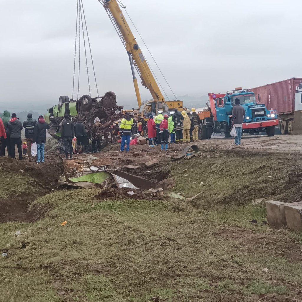Raod accident in the Migaa area near Salgaa area Nakuru