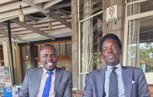 Activist Kasmuel Mcoure and MP Sylvanus Osoro