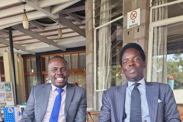 Activist Kasmuel Mcoure and MP Sylvanus Osoro