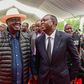 ODM leader Raila Odinga and Oscar Sudi during a funeral ceremony in Marakwet,