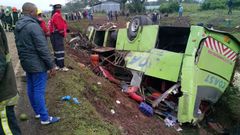 Raod accident in the Migaa area near Salgaa area Nakuru