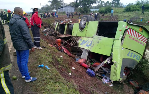 Raod accident in the Migaa area near Salgaa area Nakuru