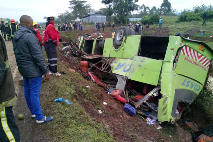 Raod accident in the Migaa area near Salgaa area Nakuru