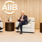 President William Ruto speaks with AIIB President and Board of Directors Chairman Jin Liqun