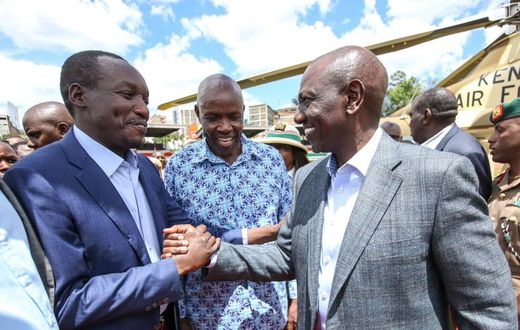File image of President William Ruto and Simba Arati