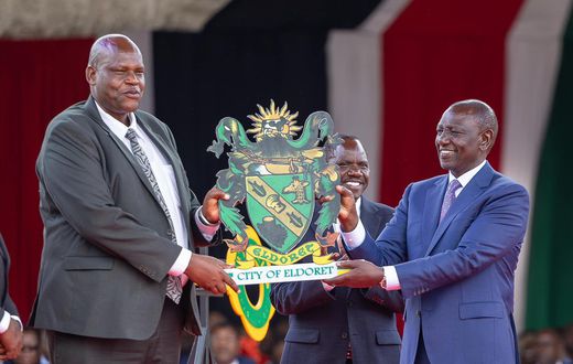 President William Ruto when he conferred the city status to Eldoret on August 15, 2024