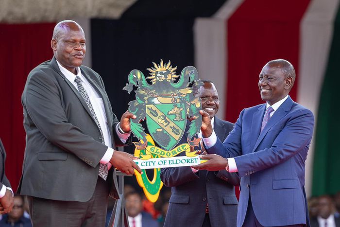 President William Ruto when he conferred the city status to Eldoret on August 15, 2024