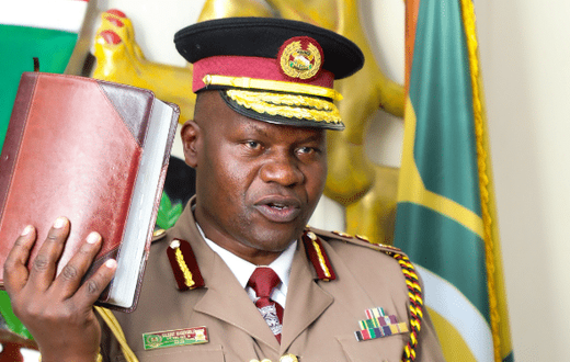 Acting Police Inspector General Gilbert Masengeli