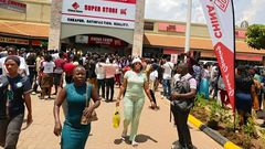 Newly opened China Town supermarket in Uganda