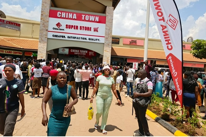 Newly opened China Town supermarket in Uganda
