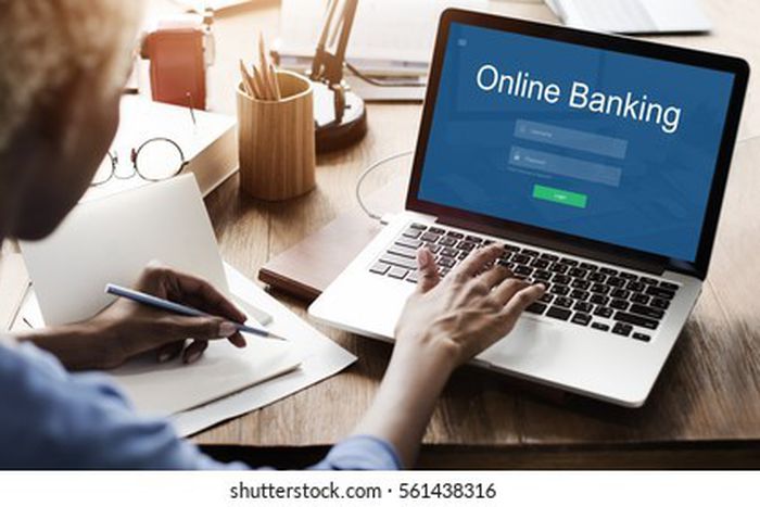 Online payment internet banking concept