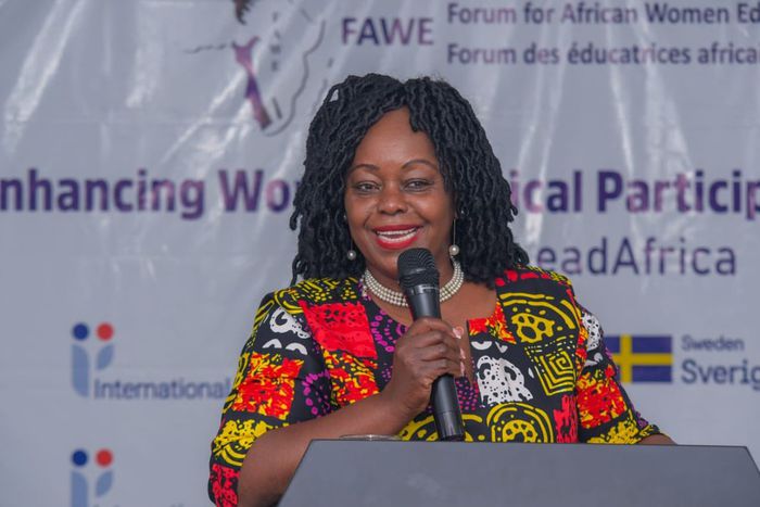 Suba North MP Milly Odhiambo speaking during a Women mentorship workshop on August 16, 2024