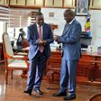 Former Treasury CS Njuguna Ndung'u hands over to new CS John Mbadi