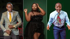 A collage of Oga Obinna, Pritty Vishy and Crazy Kennar