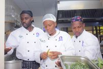 Chefs participating in the Mastercook competition