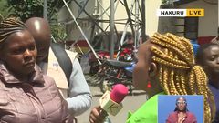 Catherine Wa Njeri, a K24 journalist who was shot in the thigh by anti-riot police during the June anti-government protests in Nakuru,