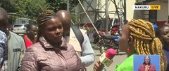 Catherine Wa Njeri, a K24 journalist who was shot in the thigh by anti-riot police during the June anti-government protests in Nakuru,