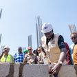 President William Ruto at the Lumumba Estate Affordable Housing Project in Kisumu Central, Kisumu County.