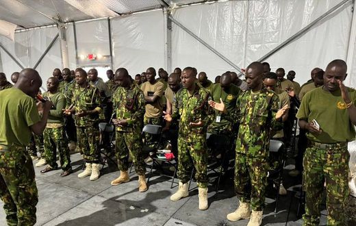 Larry Madowo shares heartwarming video of Kenyan police officers in Haiti praying