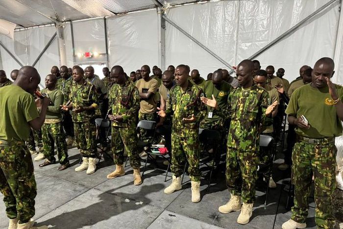 Larry Madowo shares heartwarming video of Kenyan police officers in Haiti praying